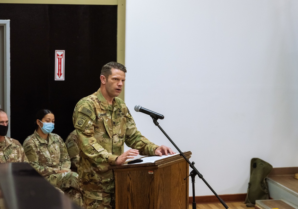 Cal Guard's 640th ASB and the Pennsylvania Guard's 628th ASB hold TOA ceremony