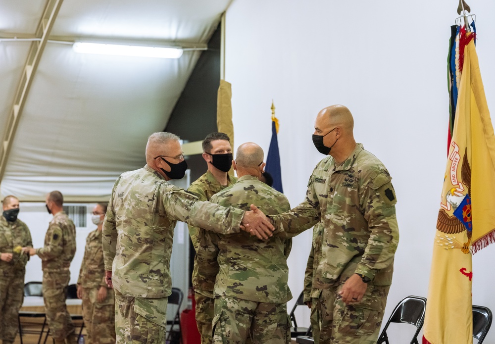 Cal Guard's 640th ASB and the Pennsylvania Guard's 628th ASB hold TOA ceremony