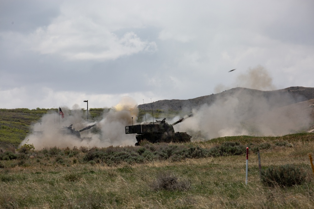 Utah National Guard’s 2nd Battalion, 222nd Field Artillery hosts live-fire artillery experience for family members