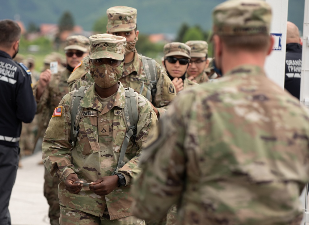 53rd IBCT arrives in Bosnia and Herzegovina for Immediate Response 21