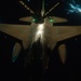 91st EARS &amp; F-16 aerial refuel night ops