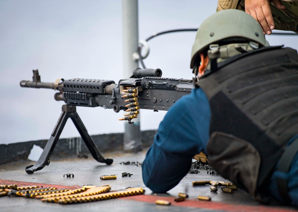 Carter Hall Conducts Live-Fire Qualification