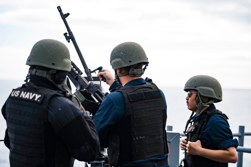 Carter Hall Conducts Live-Fire Qualification