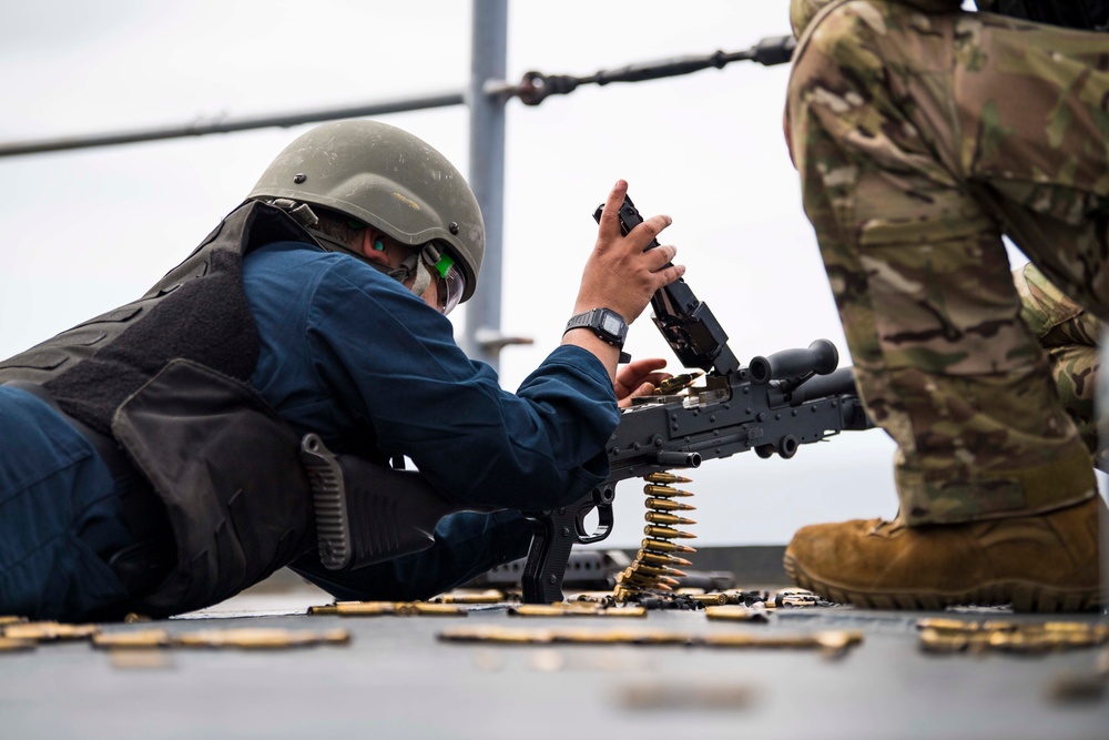 Carter Hall Conducts Live-Fire Qualification