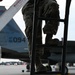 Crew chief checks aircraft from top to bottom during Sentry Savannah 2021 (PST 2 of 8)