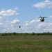 CH-47 Chinook Helicopters fly over