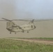 CH-47 Chinook Helicopter prepares to land