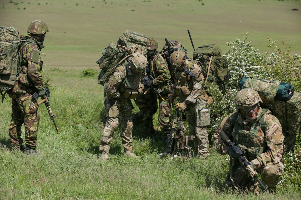 Soldiers prepare to move