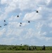 Blackhawk Helicopters fly overhead