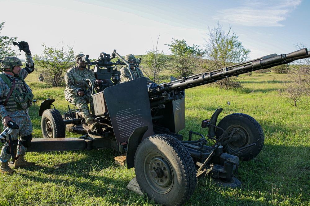 Soldiers provide anti-aircraft training