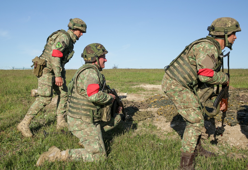 Soldiers prepare to engage