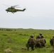 Soldiers wait at pickup zone