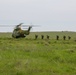 Soldiers prepare to load into a Puma Helicopter