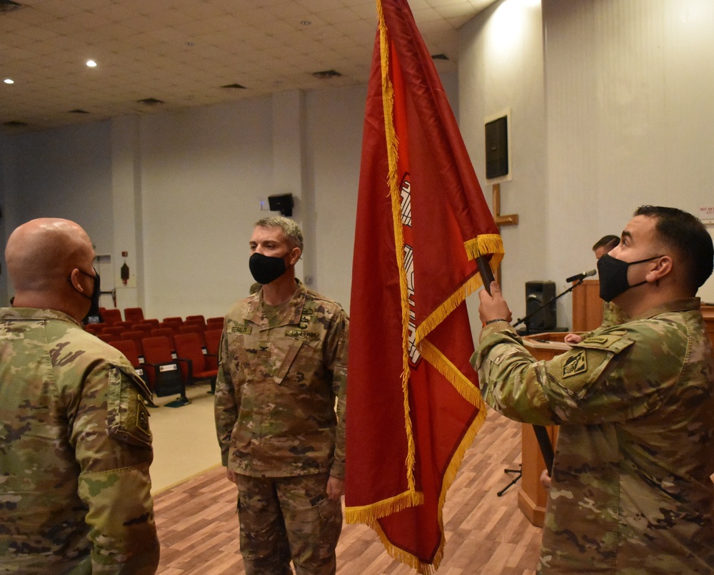 Afghanistan District cases its colors for the final time