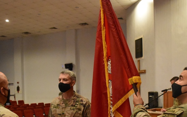 Afghanistan District cases its colors for the final time