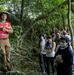 Okinawan residents, tourists and service members tour the Chatan Castle Ruins