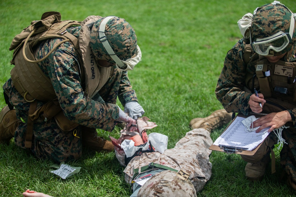 Marines with 31st MEU conduct casualty evacuation training