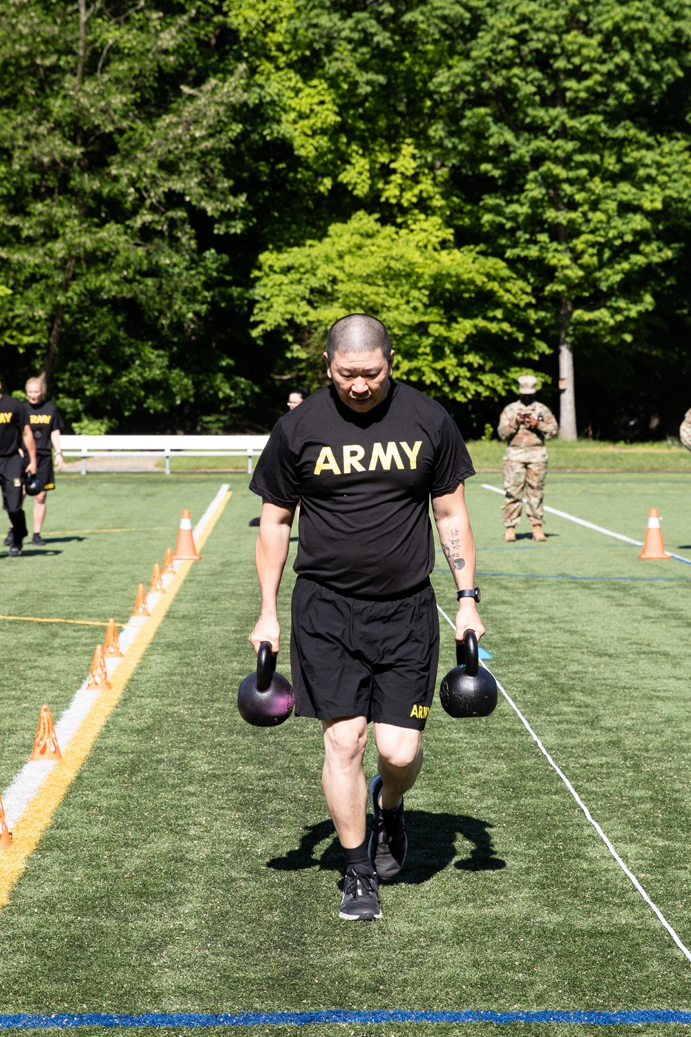 Legal Command Soldiers Conduct Army Combat Fitness Test