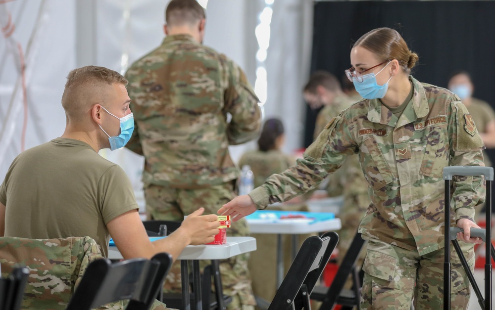 U.S. Air Force logistical planners continue supporting vaccination efforts at the Greenbelt CVC