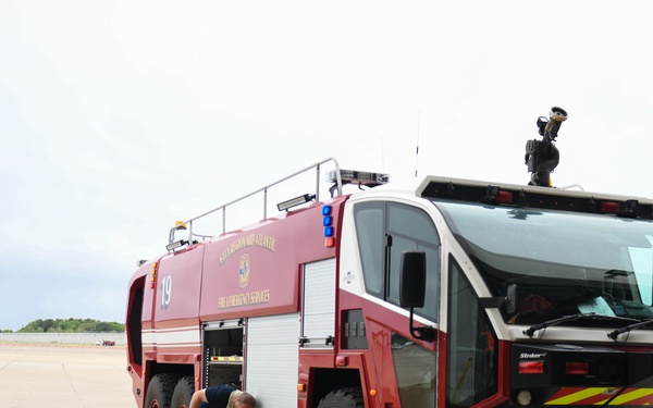 Naval Station Norfolk Aircraft Maintenance Hangar LP-21 Tests AFFF System