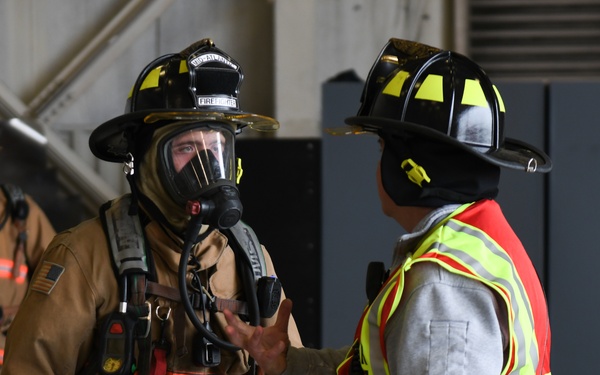 Naval Station Norfolk Aircraft Maintenance Hangar LP-21 Tests AFFF System