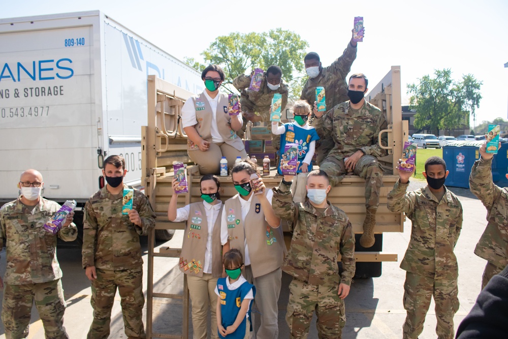 Girl Scouts make Operation: Cookie Drop delivery Prairie Farms set to bring the milk