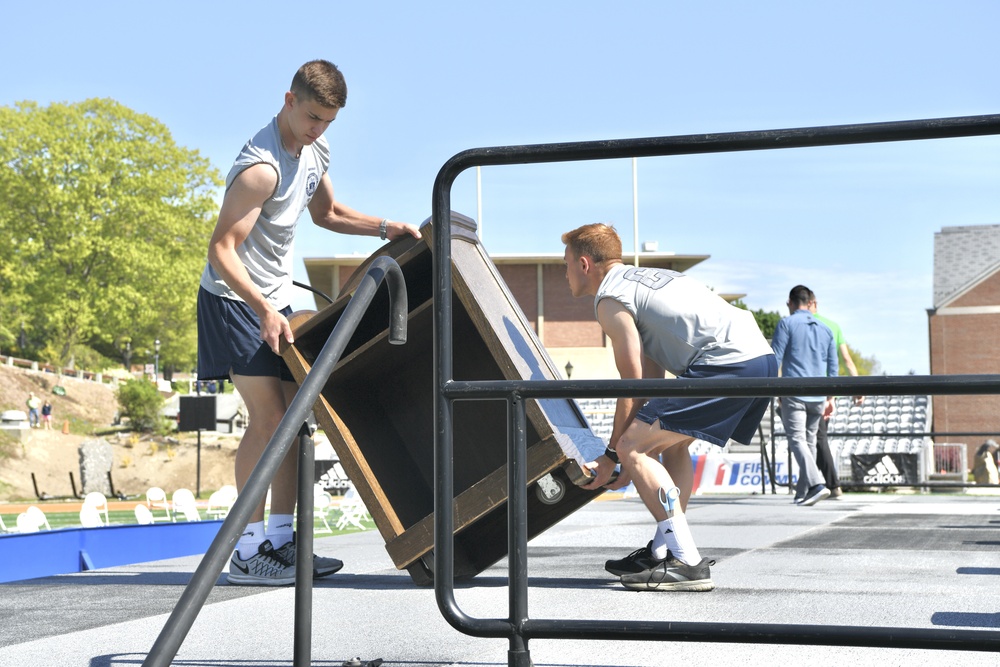 U.S. Coast Guard Academy cadets prepare for commencement