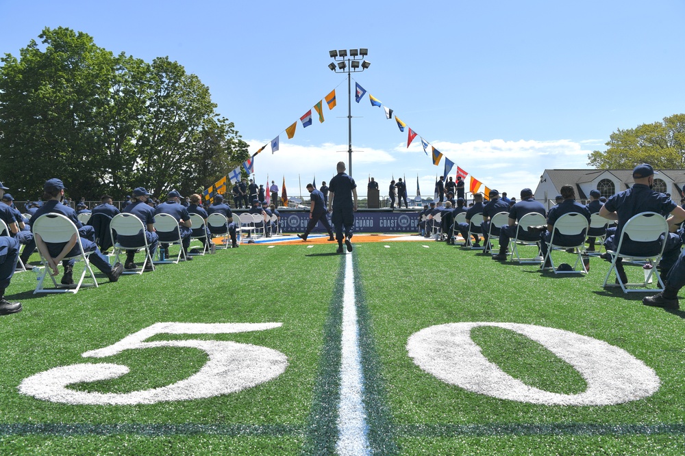 U.S. Coast Guard Academy cadets prepare for commencement