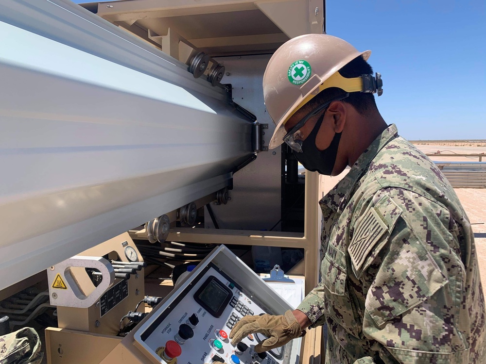 Naval Mobile Construction Battalion 5 builds k-spans to support Marine Corps Air Station, Yuma, Arizona