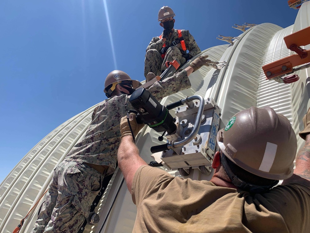 Naval Mobile Construction Battalion 5 builds k-spans to support Marine Corps Air Station, Yuma, Arizona