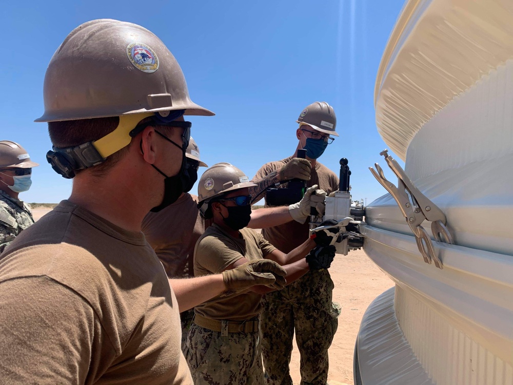 Naval Mobile Construction Battalion 5 builds k-spans to support Marine Corps Air Station, Yuma, Arizona