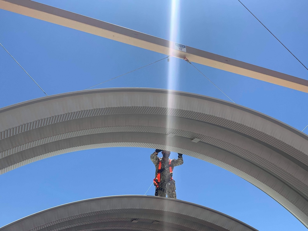 Naval Mobile Construction Battalion 5 builds k-spans to support Marine Corps Air Station, Yuma, Arizona