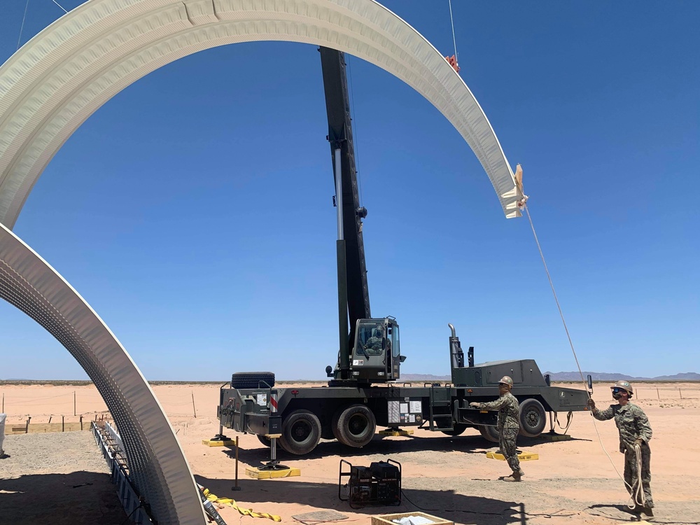 Naval Mobile Construction Battalion 5 builds k-spans to support Marine Corps Air Station, Yuma, Arizona