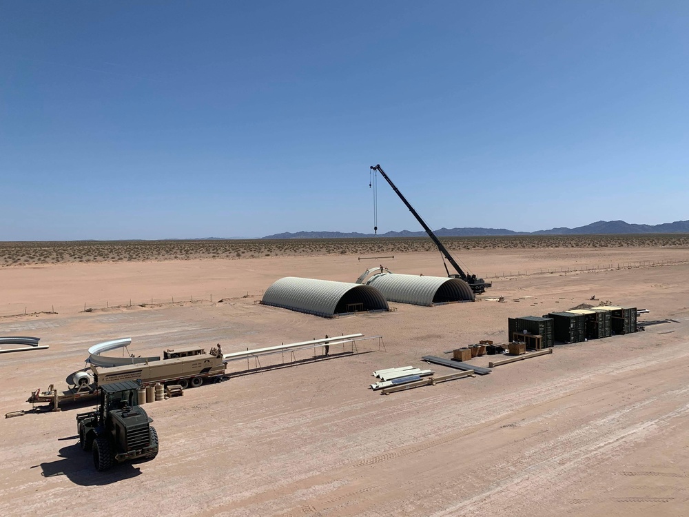 Naval Mobile Construction Battalion 5 builds k-spans to support Marine Corps Air Station, Yuma, Arizona