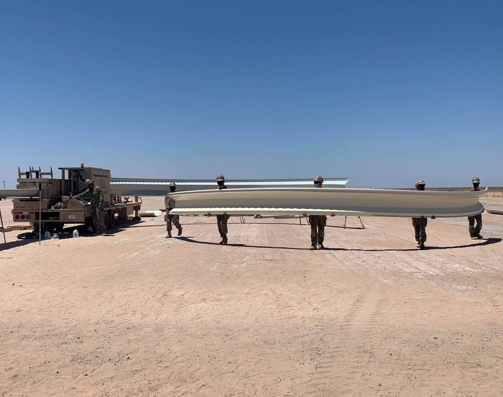 Naval Mobile Construction Battalion 5 builds k-spans to support Marine Corps Air Station, Yuma, Arizona