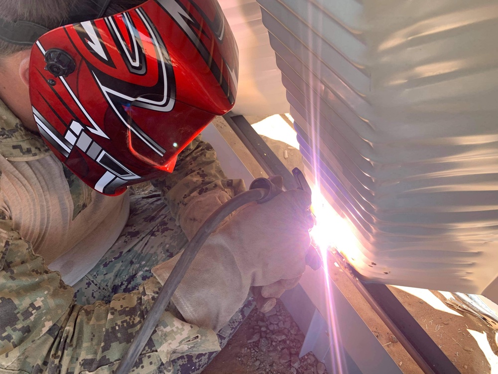 Naval Mobile Construction Battalion 5 builds k-spans to support Marine Corps Air Station, Yuma, Arizona