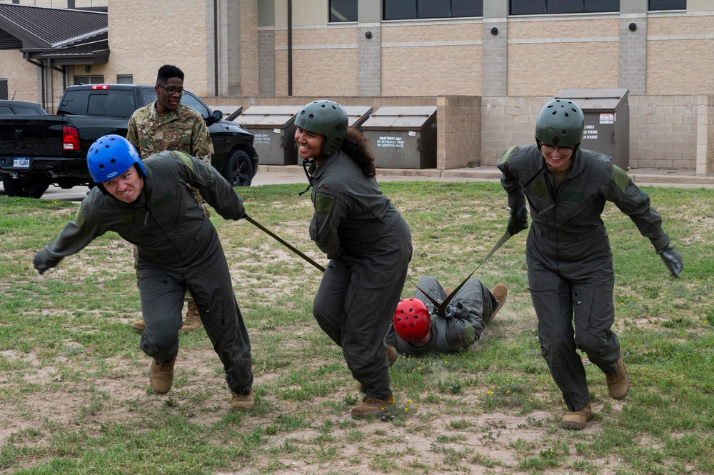 Monday parachute training at Laughlin AFB
