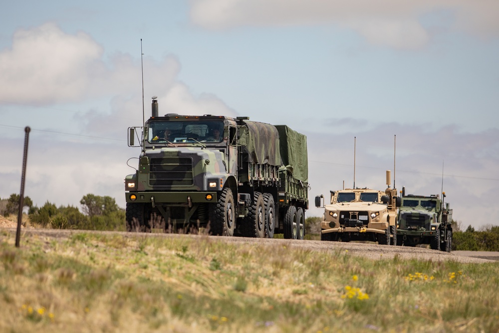 Marines Convoy Across the United States