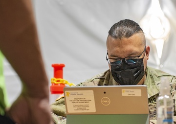 Pa. National Guard members administer COVID-19 vaccine in Philadelphia