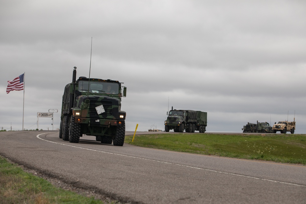 Marines Convoy Across the United States