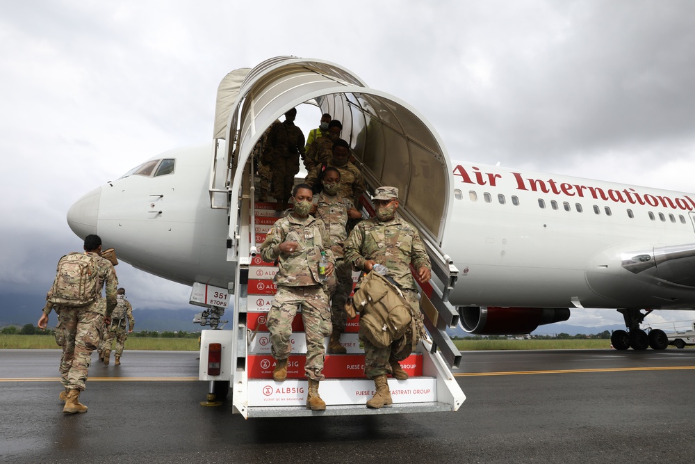 53rd Infantry Brigade Combat Team, Florida National Guard, Arrive in Tirana, Albania