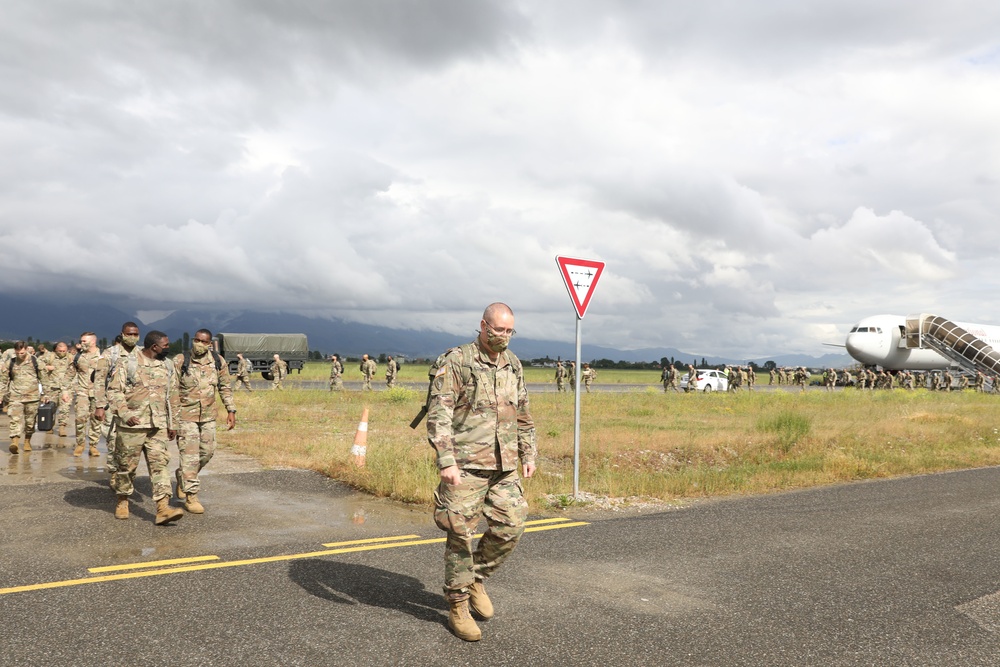 53rd Infantry Brigade Combat Team, Florida National Guard, Arrive in Tirana, Albania