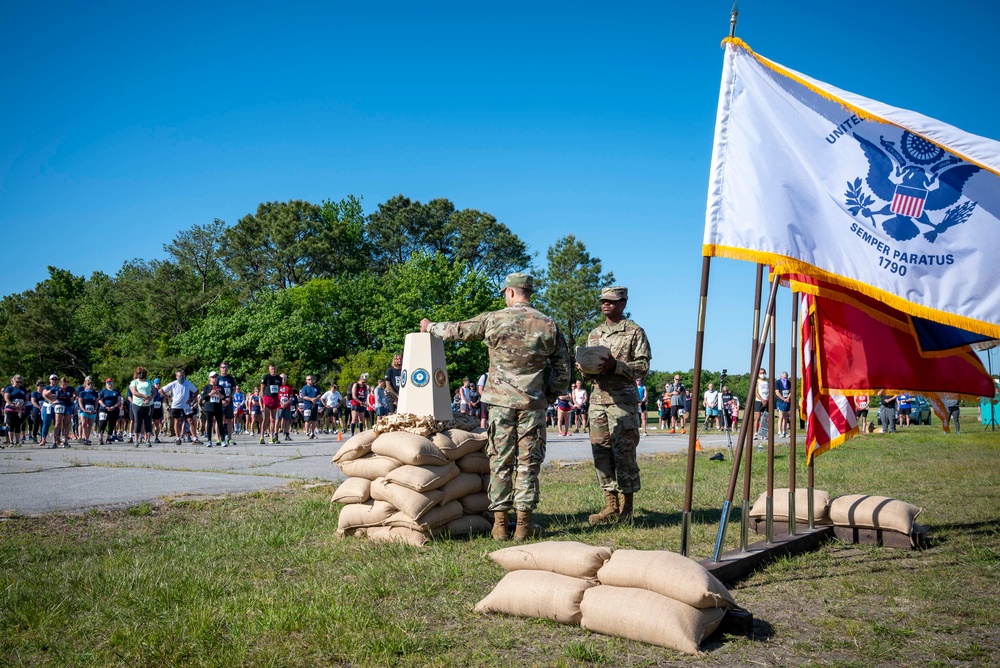 Joint Color Guard start off a memorial run