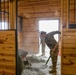 Soldiers volunteer at the Mirrored K Legacy Ranch to prepare for Operation Remount