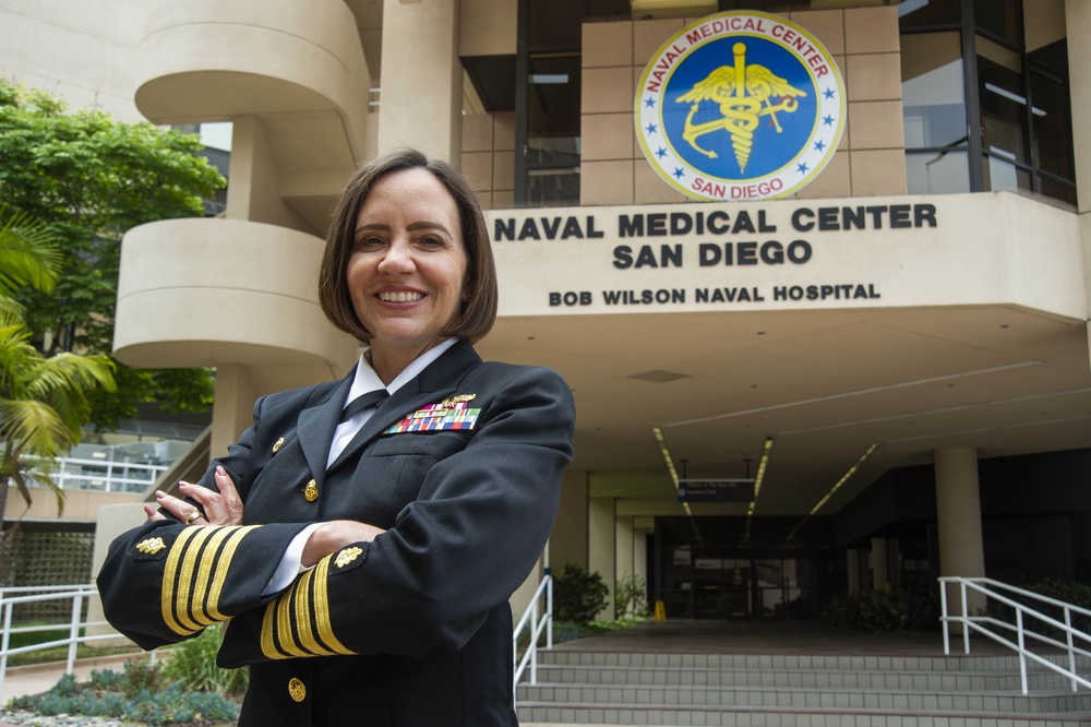 Capt. Kim Davis Arrives at NMRTC San Diego