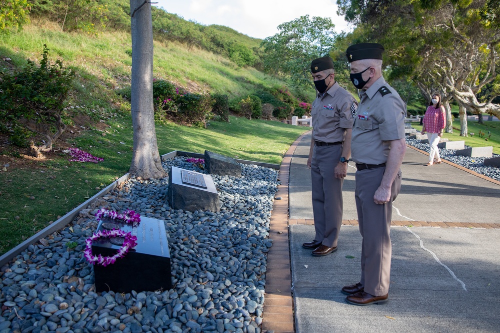 US Army Chief of Chaplains visits National Memorial Cemetery of the Pacific