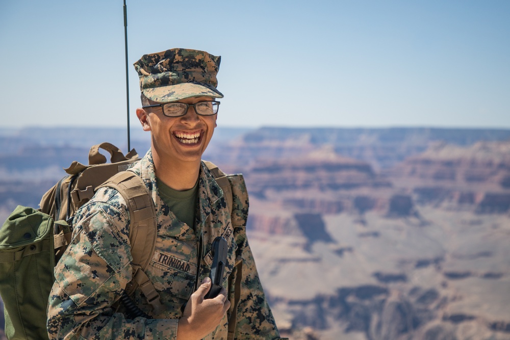 Marines Communicate from Grand Canyon