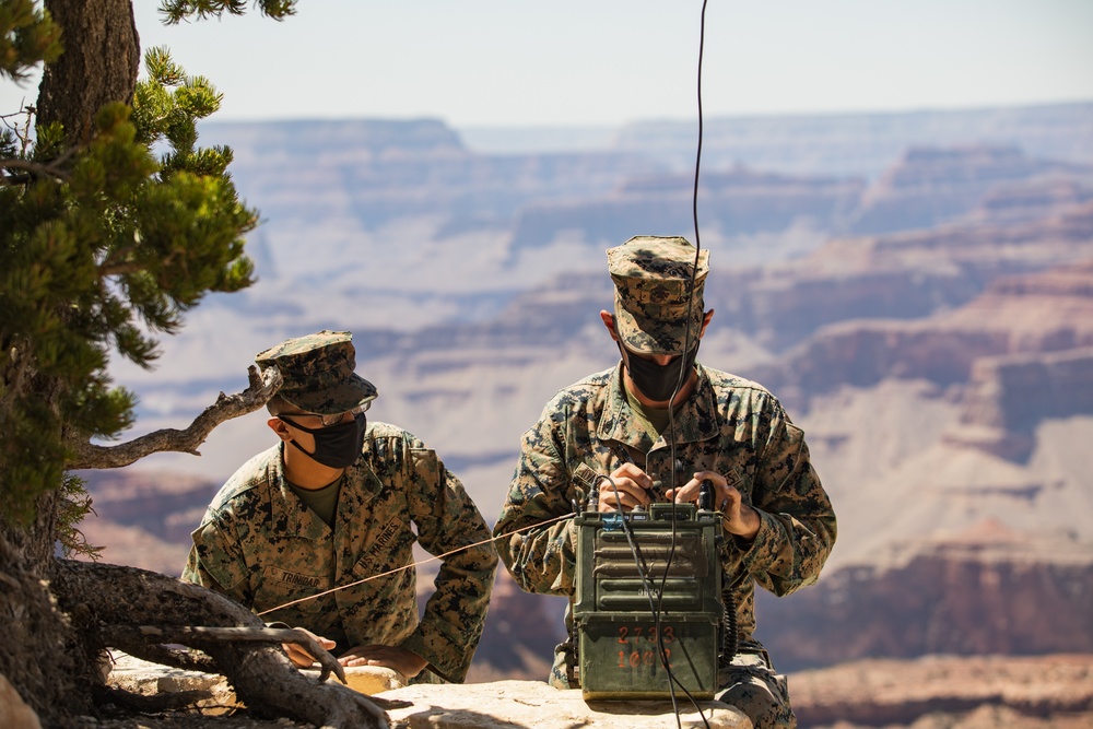 Marines Communicate from Grand Canyon