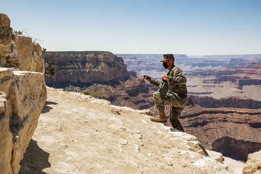 Marines Communicate from Grand Canyon