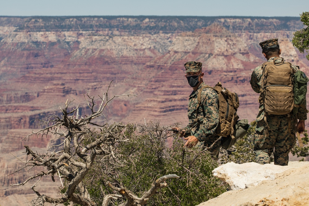 Marines Communicate from Grand Canyon